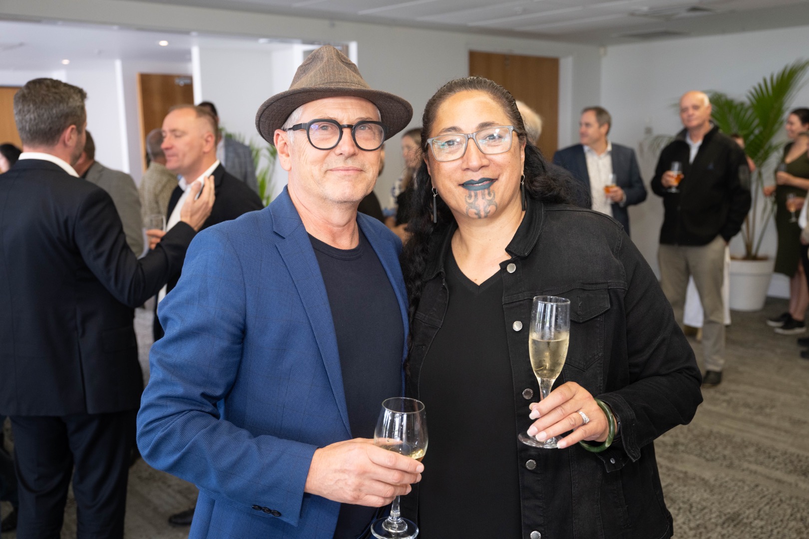 Studio Pacific Founding Director Nick Barratt-Boyes with Zaelene Maxwell-Butler of Ngāti Tai ki Tāmaki. Credit: Beachlands South Limited Partnership